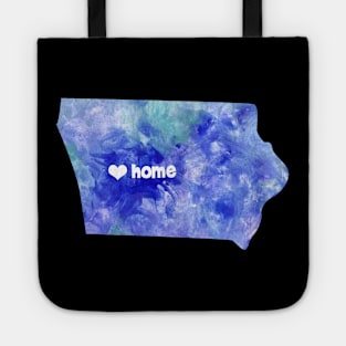 iowa state watercolor map Tote