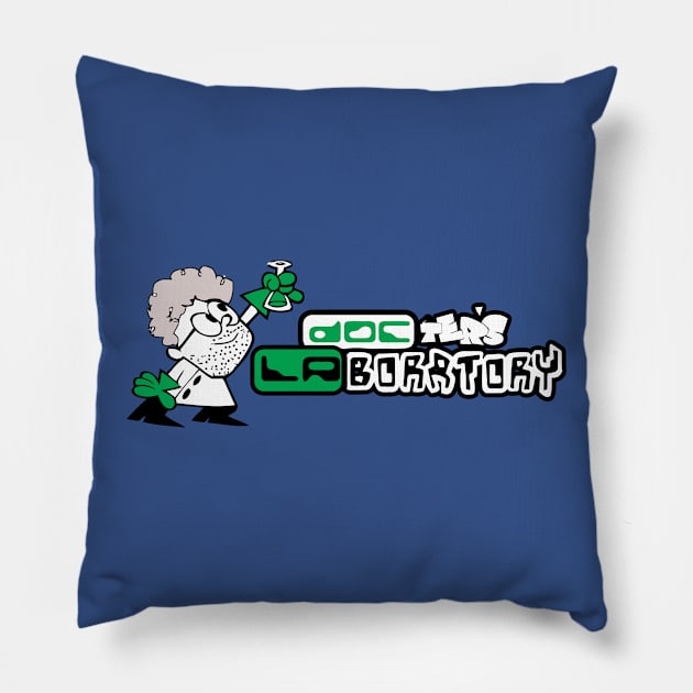 Docter's Laboratory - science lab Pillow by eggtee_com