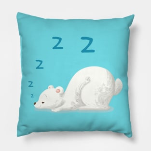 Sleeping Polar Bear Pillow