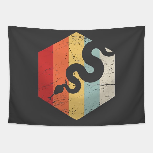 Retro Vintage Snake Tapestry by MeatMan