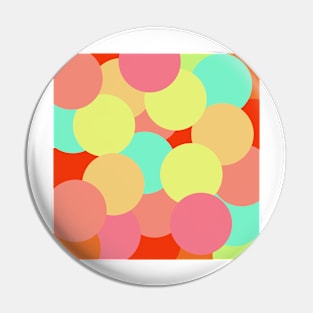 retro colorful pop art bubbles Pin