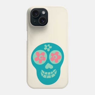 Cute Floral Sugar Skull - UnBlink Studio by Jackie Tahara Phone Case