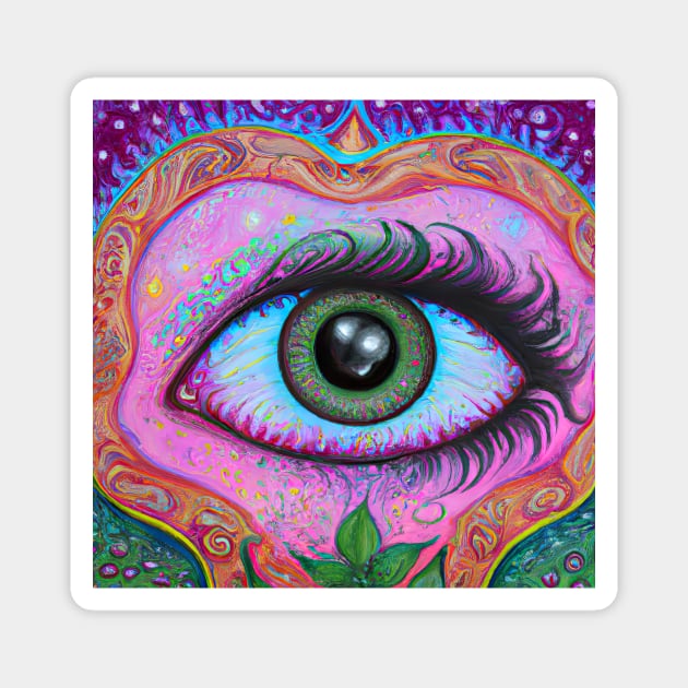 Trippy Eye Magnet by Minelauvart