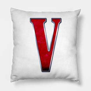 V letter Pillow