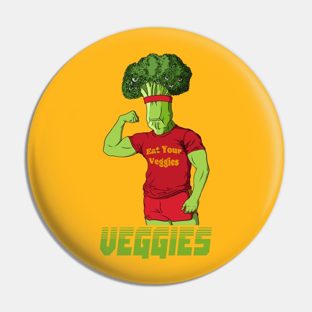 Eat Your Veggies Pin by Brainfrz