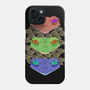 Psychedelic Frogs Phone Case