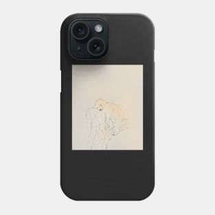 Sleepy bear doodle art Phone Case