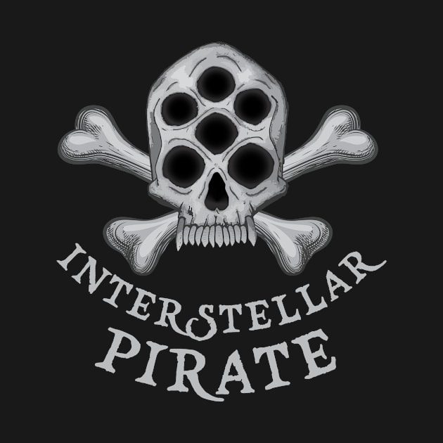 Interstellar space pirate skull crossbones by HurdyGurdy