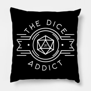 The Dice Addict - Polyhedral Dice Set Collector Tabletop RPG Addict Pillow