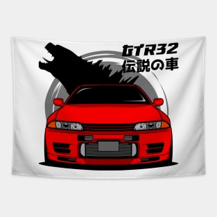 Red JDM R32 Tapestry