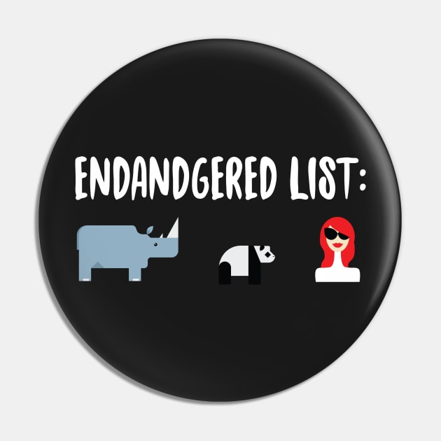 Endangered List: Rhino, Panda, Redheads Pin by thingsandthings