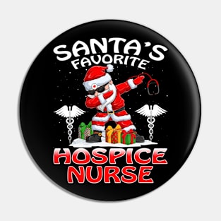 Santas Favorite Hospice Nurse Christmas T Shirt Pin