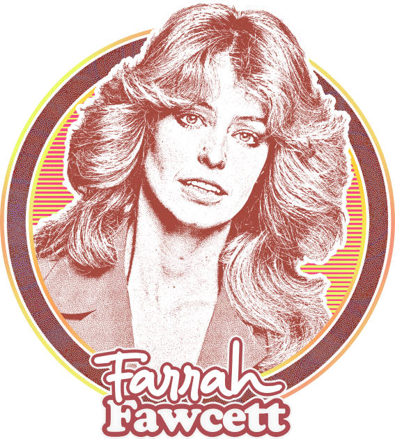 Farrah Fawcett //  Retro Fan Art Design Kids T-Shirt by DankFutura