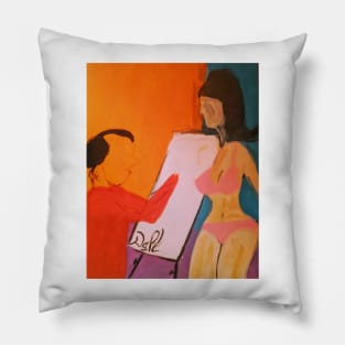 Salvador Dali & Raquel Welch Pillow