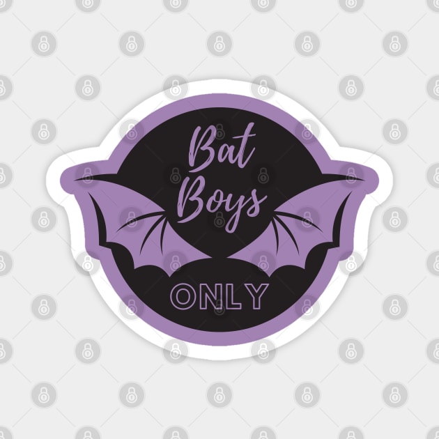 Bat Boys Only Wingspan ACOTAR BOOK SJM Magnet by JDVNart