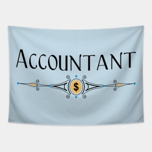 Accountant Decorative Line Tapestry