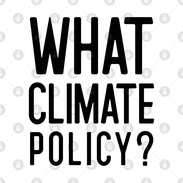 WHAT CLIMATE POLICY? by keeplooping