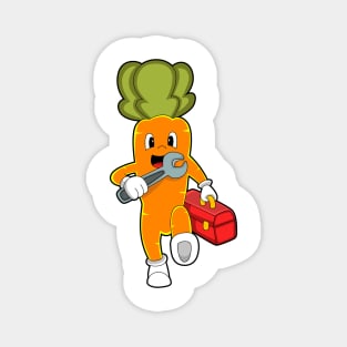 Carrot as Mechanic with Toolbox Magnet