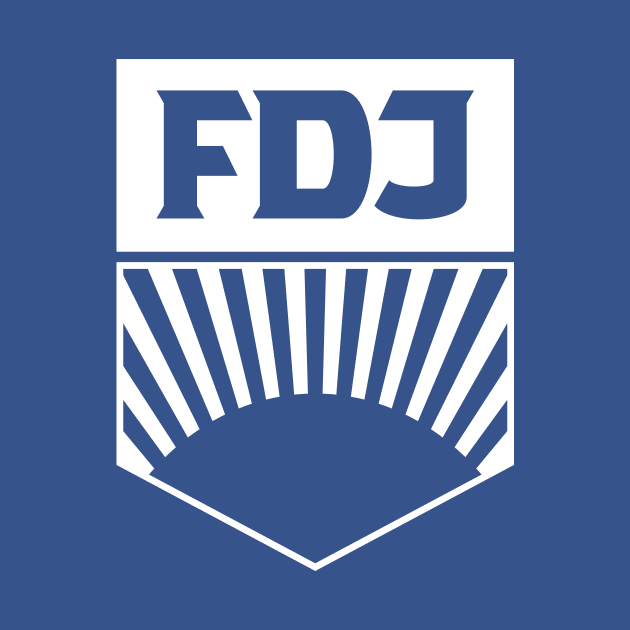 FDJ - Free German Youth Logo (white) by GetThatCar