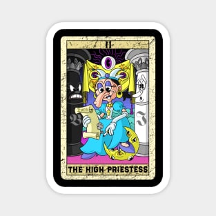 The High Priestess old timey cartoon II Tarot Card Papesse Magnet