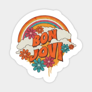 Retro Rainbow - Bon Jovi Magnet