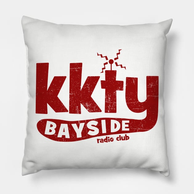 KKTY Bayside Radio Club Pillow by mattographer