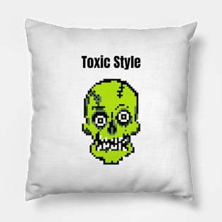 Pixel Terror: Toxic Style Pillow