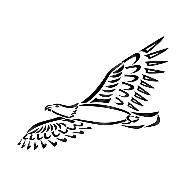 Eagle Tribal Design by Alaina Williams