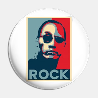 Rock for President 2020 Pin