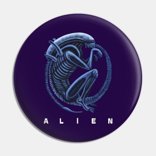 Xenomorph In Stasis (More Color Saturation) Pin