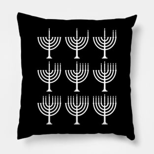 Menorah Happy Hanukkah Chanukah Pillow