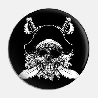 Pirate Skull Tribal Pin