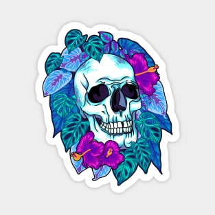 Tropical Skull Magnet