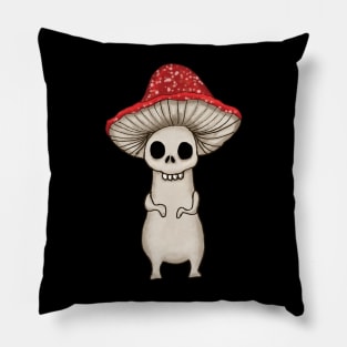 creepy mushrooms Pillow