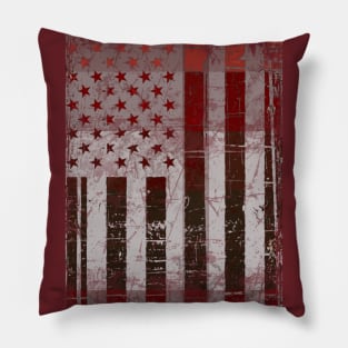 American flag Firefighter Pillow