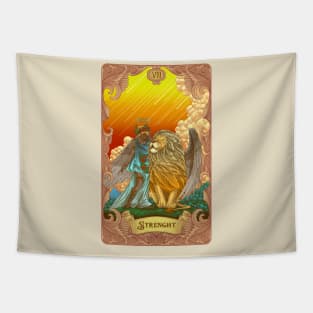 Strength Tarot Card Tapestry