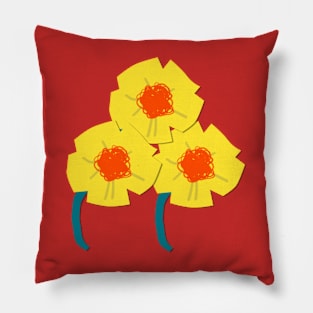 Flower Daffodils Pillow