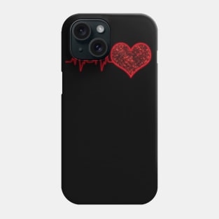 Cosmic heart pulse Phone Case