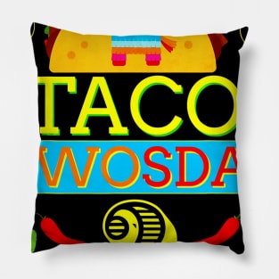 Taco Twosday Birthday Shirt 2 Two Year Old Boy Girl Gifts Pillow