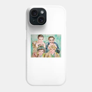 MARX BROTHERS watercolor portrait Phone Case