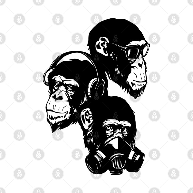 Three Monkey by TurkeysDesign