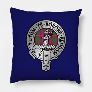 Clan Crawford Crest & Tartan Pillow