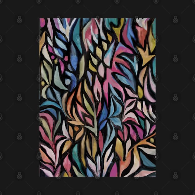 Colorful Digital Abstract Flower Design #2 by Dogs Galore and More