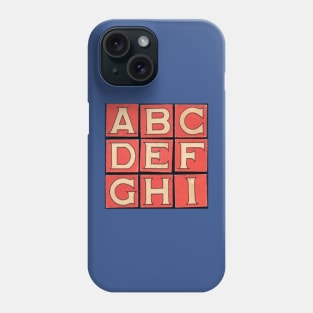 ABC Retro Typography Phone Case