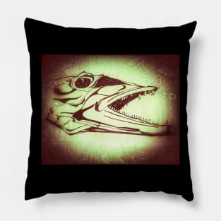 Barracuda Attack Grunge Pillow