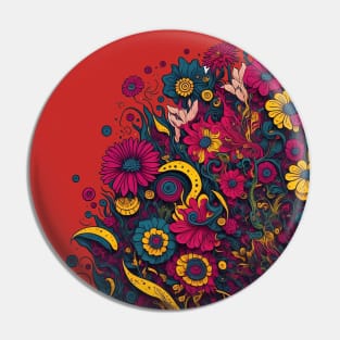 Floral explosion Pin