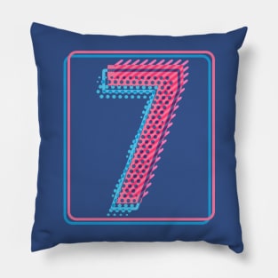 My lucky number Seven 7 Pillow