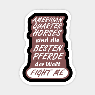 Pferderasse American Quarter Pferd Geschenk Magnet