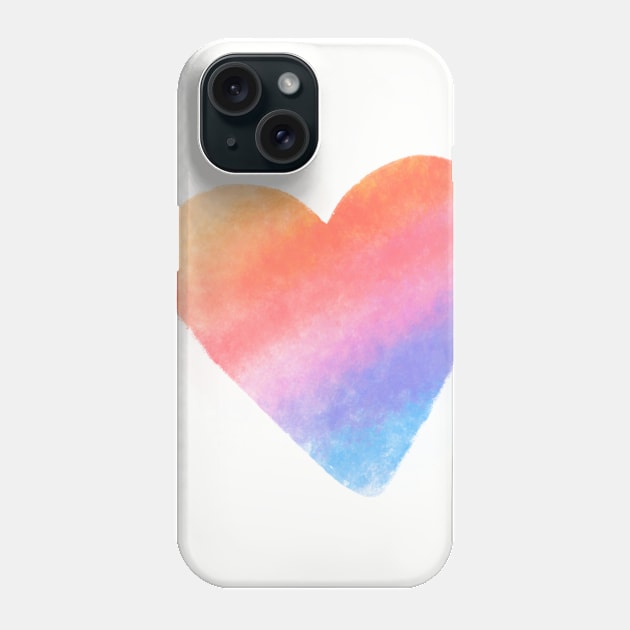 Rainbow Heart Phone Case by DesignCat