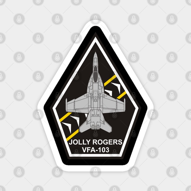 VFA-103 Jolly Rogers - F/A-18 Magnet by MBK